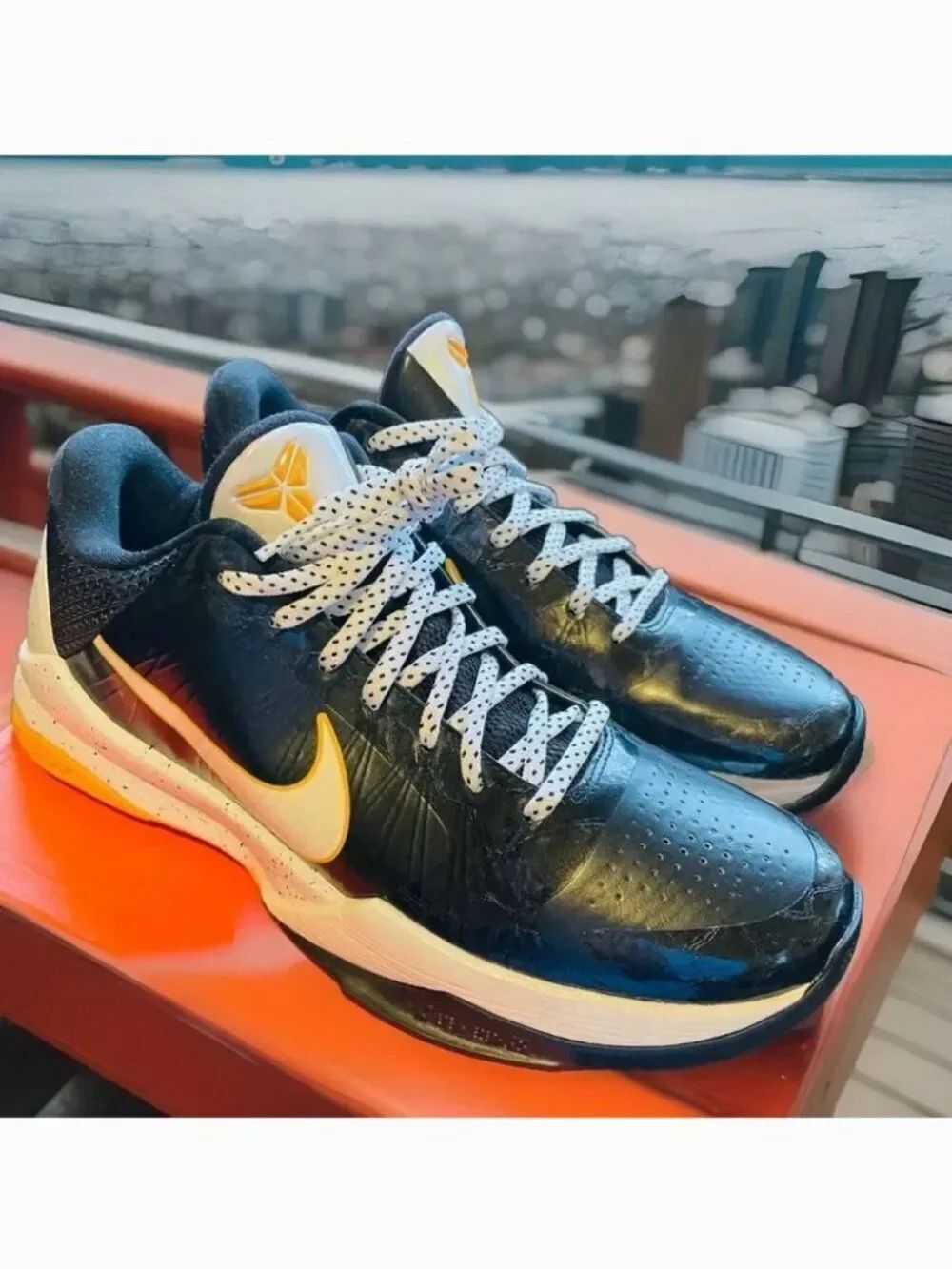 Nike Zoom Kobe 5 Del Sol Mens 10.5 US 44.5 386429-002 Replacement Box